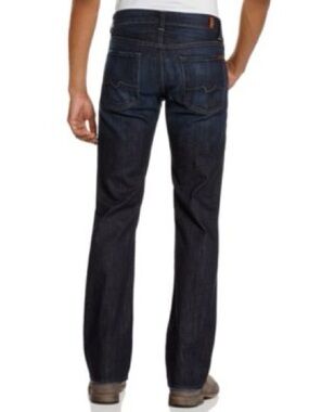 7 For All Mankind Men's Indigo Straight Jeans